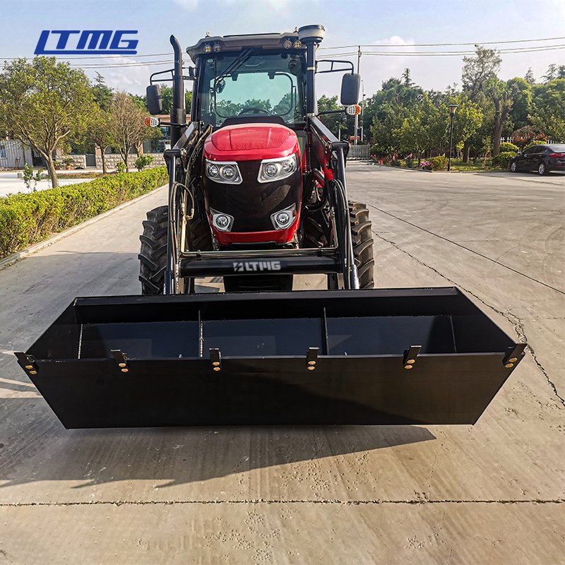 Chinese Factory Multifunction Agricolas 120HP 4WD Farm Tractor Compact Agriculture Tractor with Front Load Bucket