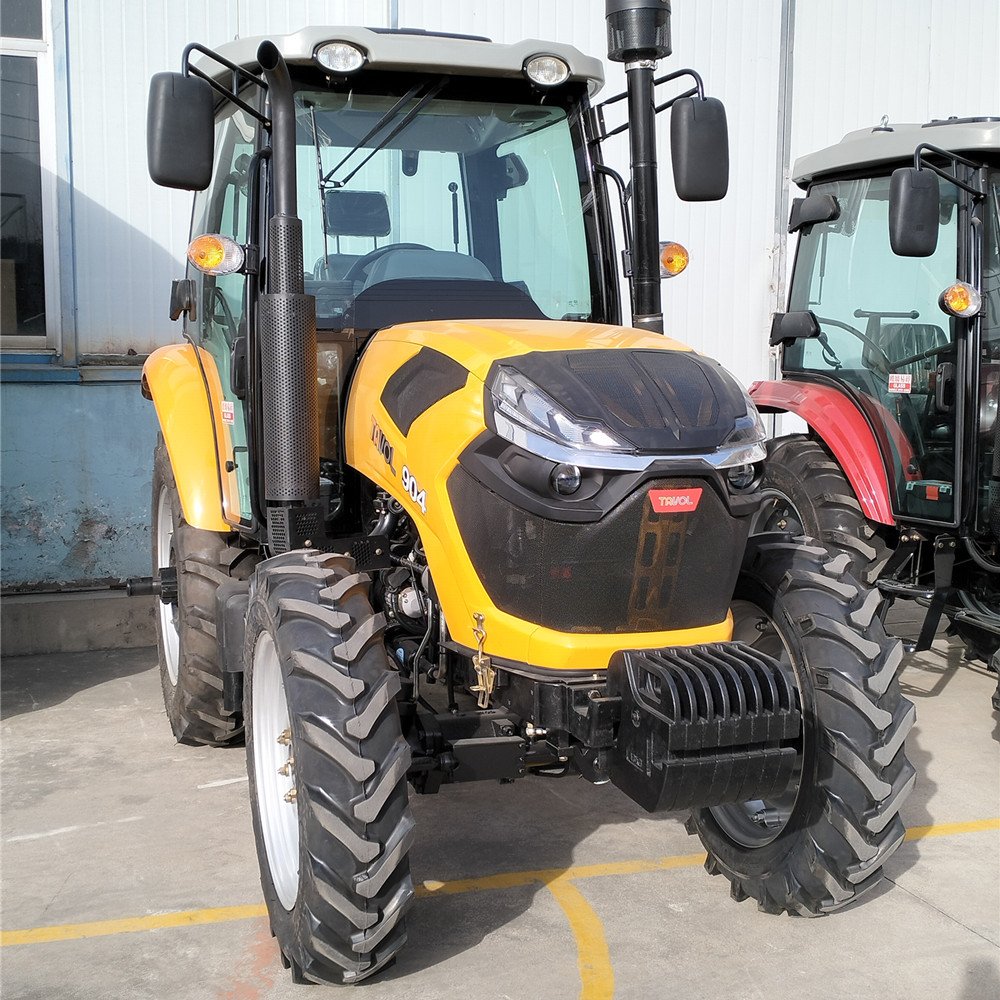 Chinese 4WD 90hp Wheel Farm Tractors with Tractores Agricolas Ploughingtartor Traktor 4WD Tractor Price for Sale