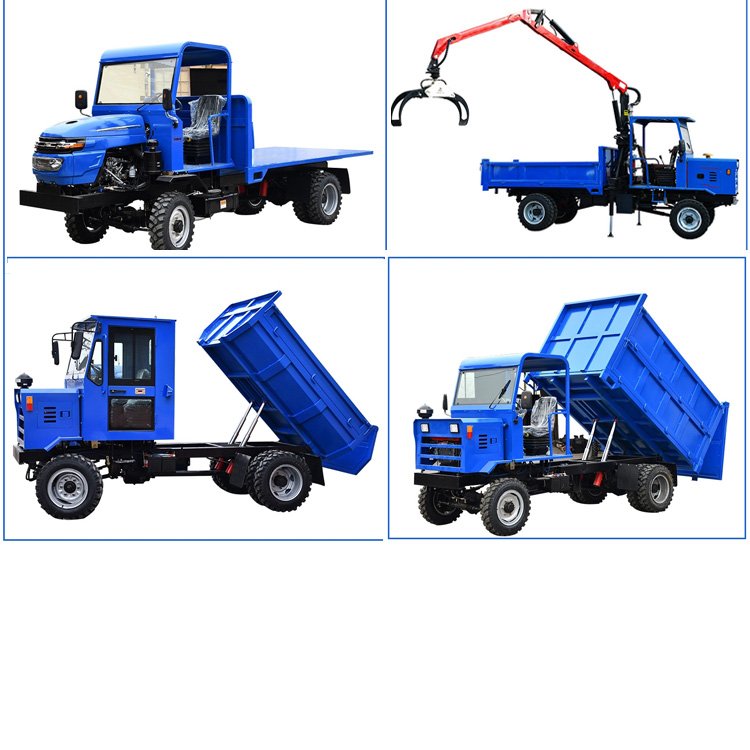 Mini air Brake off Road Mountain diesel Agricultural Farm Vehicle Tractor Machinery 4*4 Dump Trucks for Sand Soil Stones