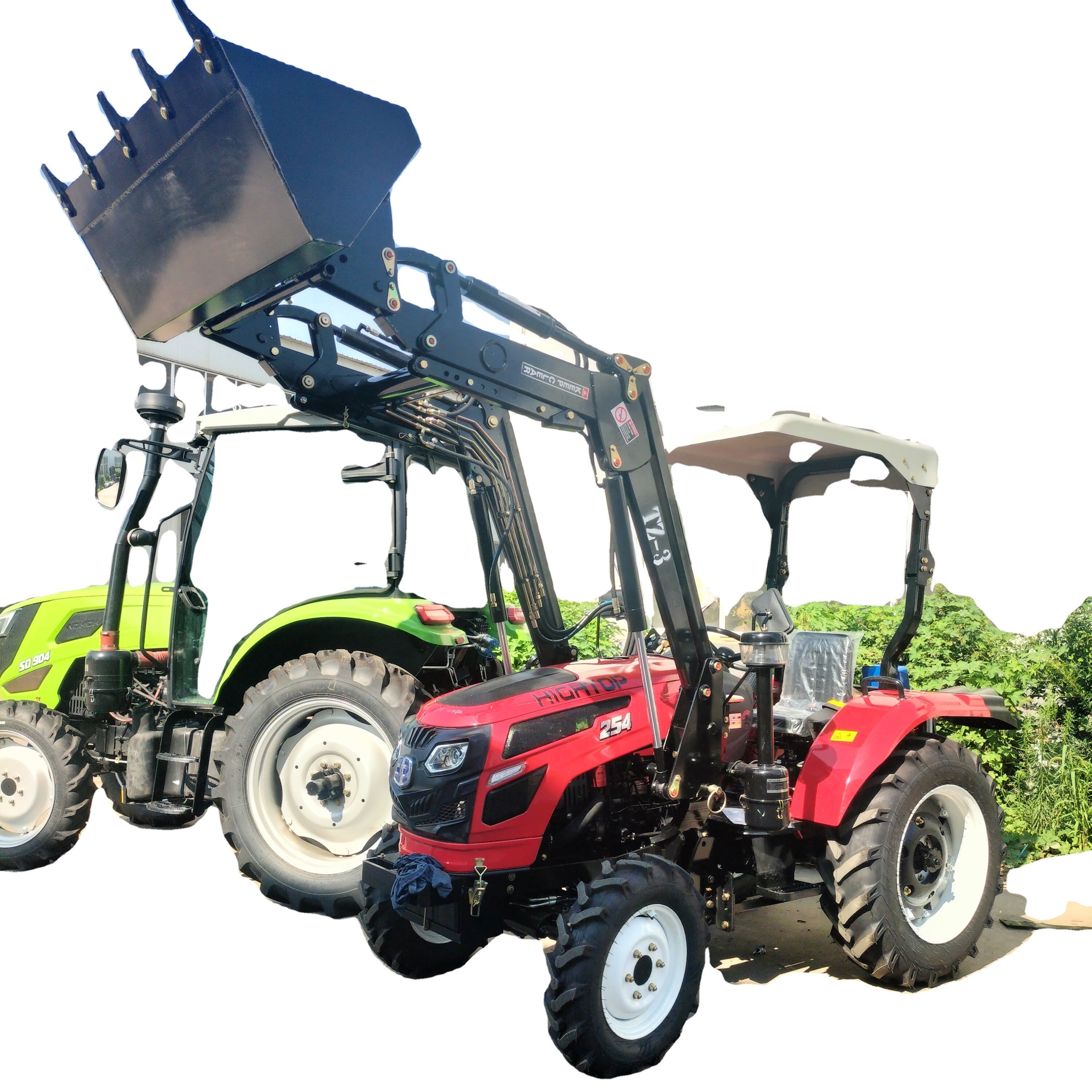 50HP CE EPA Four-wheel Drive Small Tractor Front-end Loader Backhoe Tractor Kubota Loader Agricultural Tractor