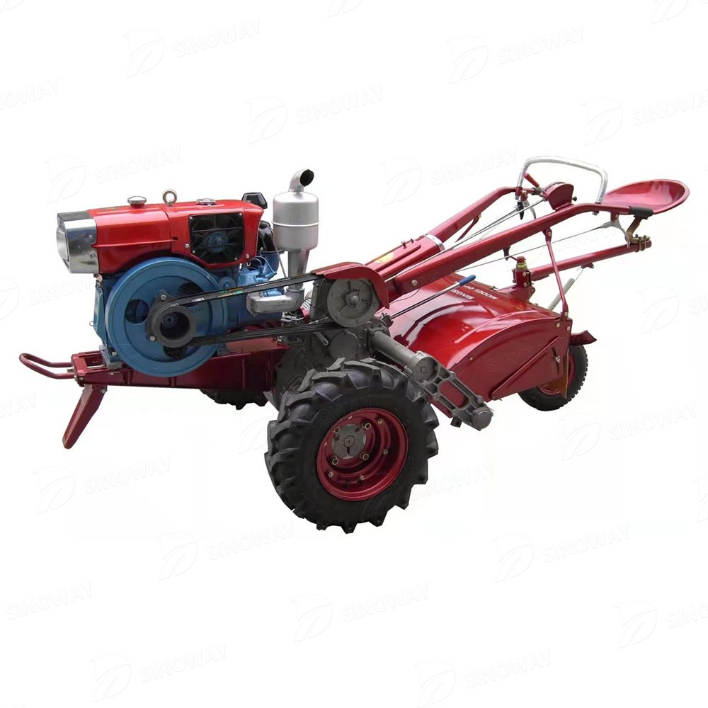 Agriculture 2 Stroke Tiller Two Wheel Driven Walking Tractor in Rice Fields