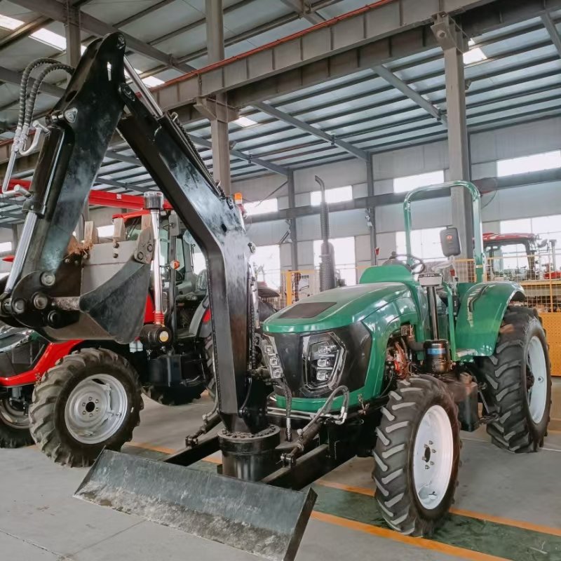 Agricultural Farm Tractors for Sale Agriculture Machinery Equipment Manufacturer 4wd Tractor With Front End Loader and Bucket
