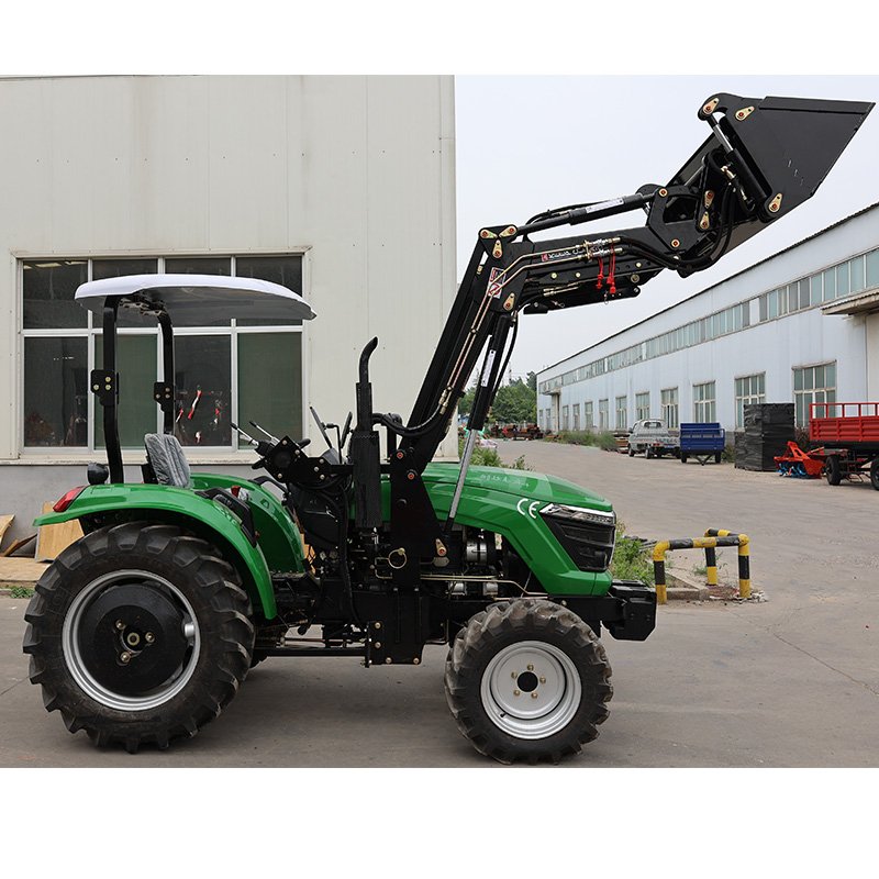 QILU Mini Tractor 25hp 30hp 35hp 40hp With Front End Loader and Backhoe Loader With Radial Tires