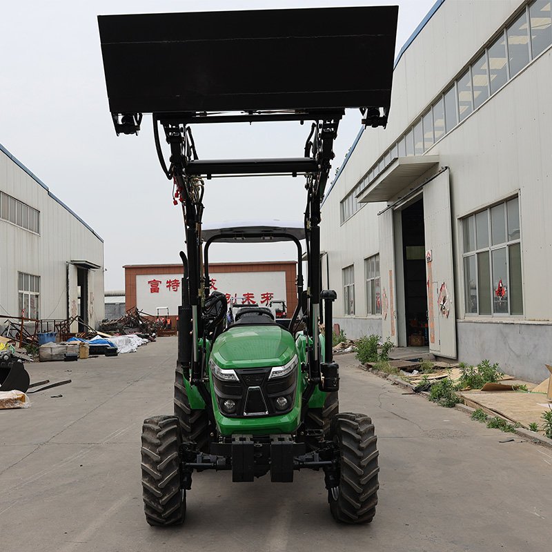 QILU Mini Tractor 25hp 30hp 35hp 40hp With Front End Loader and Backhoe Loader With Radial Tires
