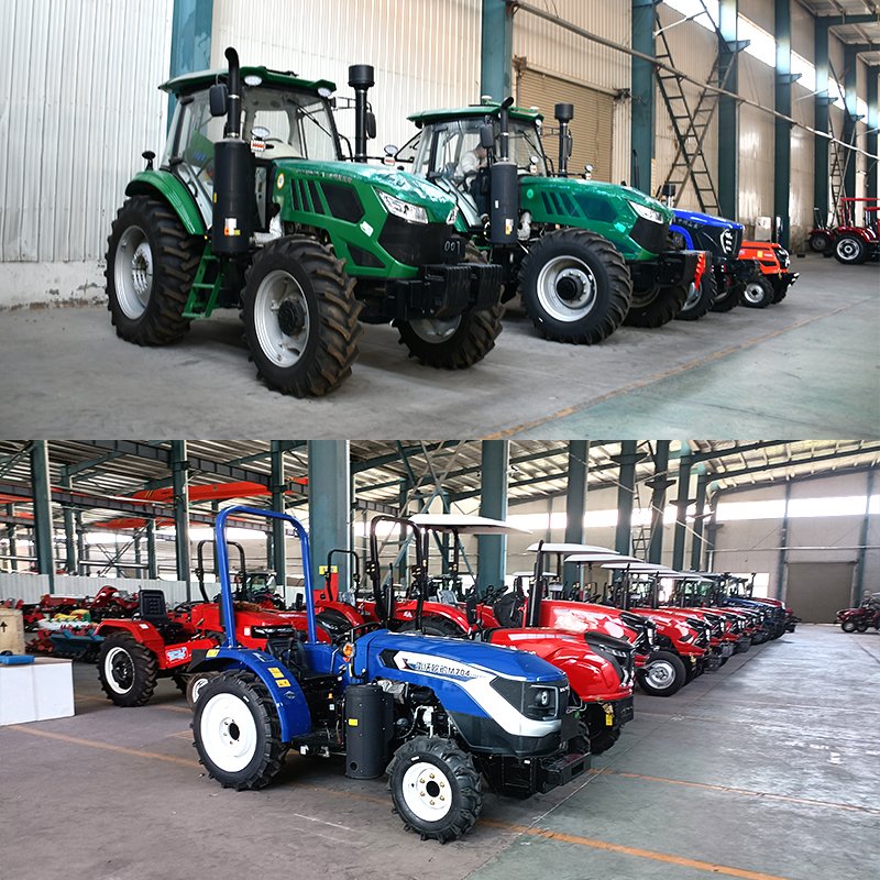 New Condition 4X4 Wheel 4WD Mini Farm Tractor 80HP Diesel Fuel 60HP Rated Power 50HP Core Motor Garden Agriculture Use
