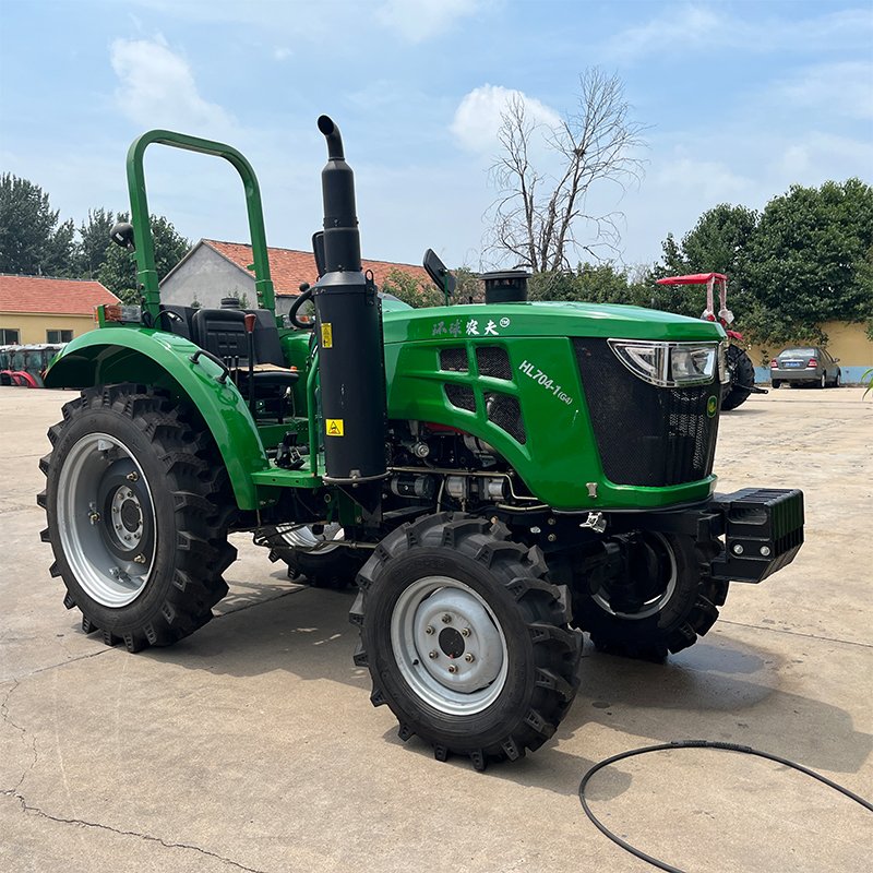 New 60hp 4x4 Rugged Farm Tractor Diesel Engine Mini Wheel Tractor Agriculture Featuring Gearbox Pump Motor Bearing Core