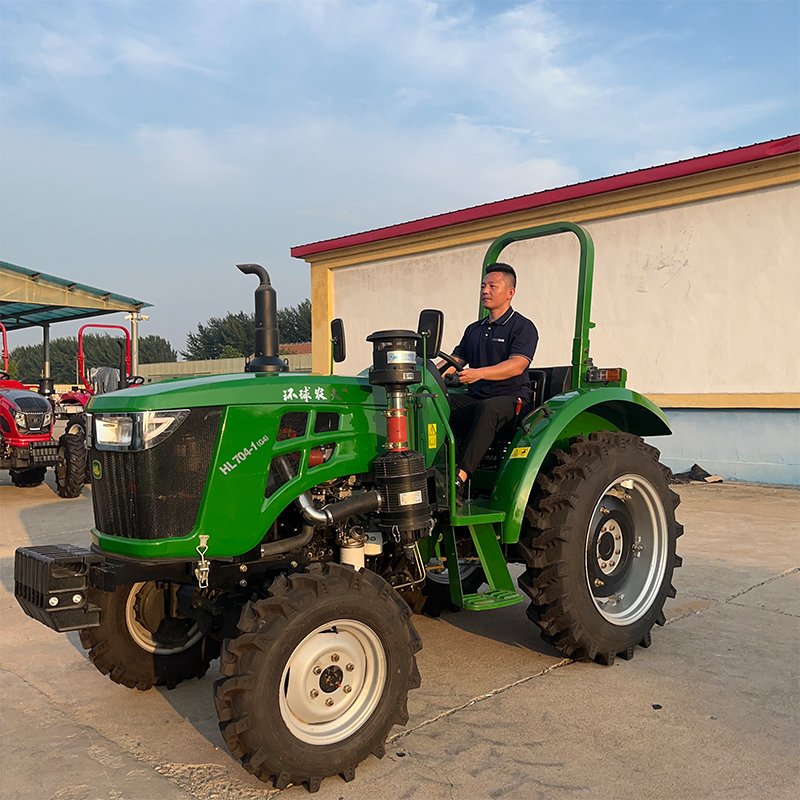 New 60hp 4x4 Rugged Farm Tractor Diesel Engine Mini Wheel Tractor Agriculture Featuring Gearbox Pump Motor Bearing Core