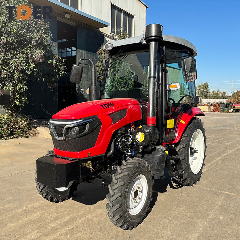 Liftsun Euro 5 Engine 4wd 50hp 60hp 70hp Agricultural Mini Farm Wheel Front Tractor with Cabin and air Condition