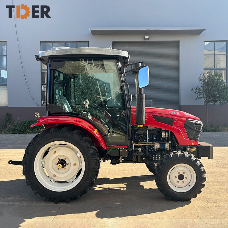 Liftsun Euro 5 Engine 4wd 50hp 60hp 70hp Agricultural Mini Farm Wheel Front Tractor with Cabin and air Condition