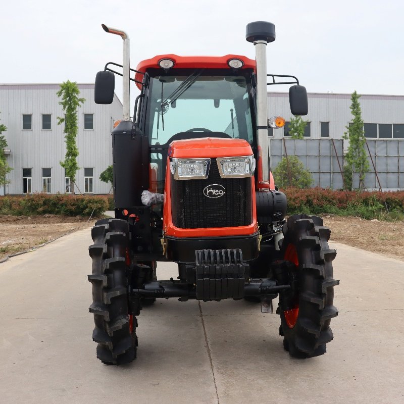 90hp Diesel Tractor with YTO Engine and 16+8 Speed Transmission 4WD China Red Agricultural Tractors