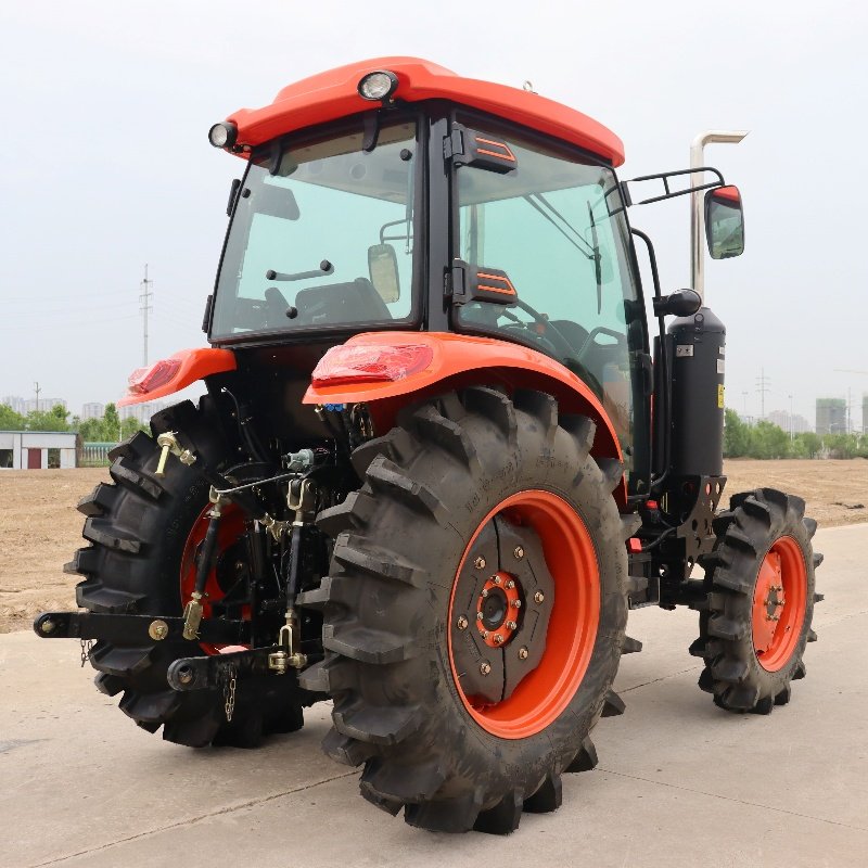90hp Diesel Tractor with YTO Engine and 16+8 Speed Transmission 4WD China Red Agricultural Tractors