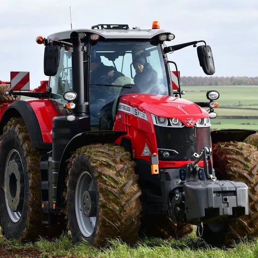 Massey Ferguson 4x4 Large Multifunctional Tractor Wheel Tractor 4WD Farming Agriculture Featuring Engine Motor Pump Gear Gearbox
