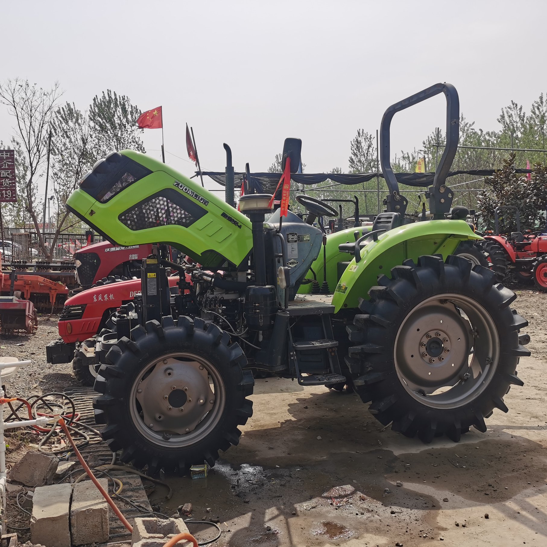 Buy Chinese Small Agricultural Tractor NB 70HP 80HP 90HP 100HP 4x4 Wheel Drive Mini Farm Used Tractor