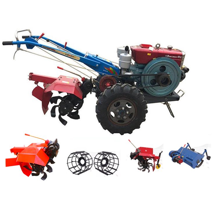High Efficient 2 Wheel Drive Walking Tractor /walking Tractor With Various of Complement/agricultural Equipment Hot Sale