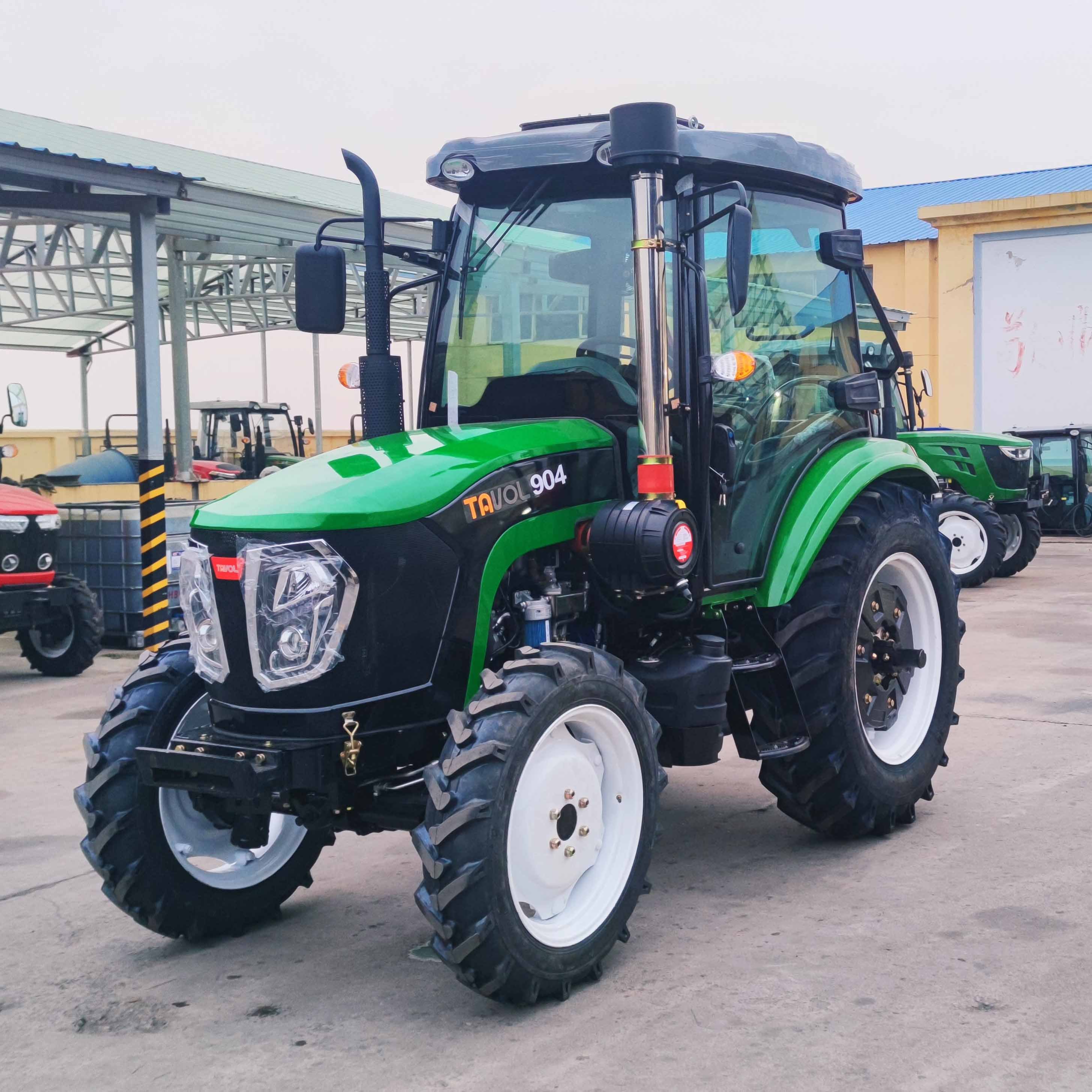 High Quality TAVOL 70hp 80hp 90hp 4WD Agriculture Farm Tractors with Front Loader