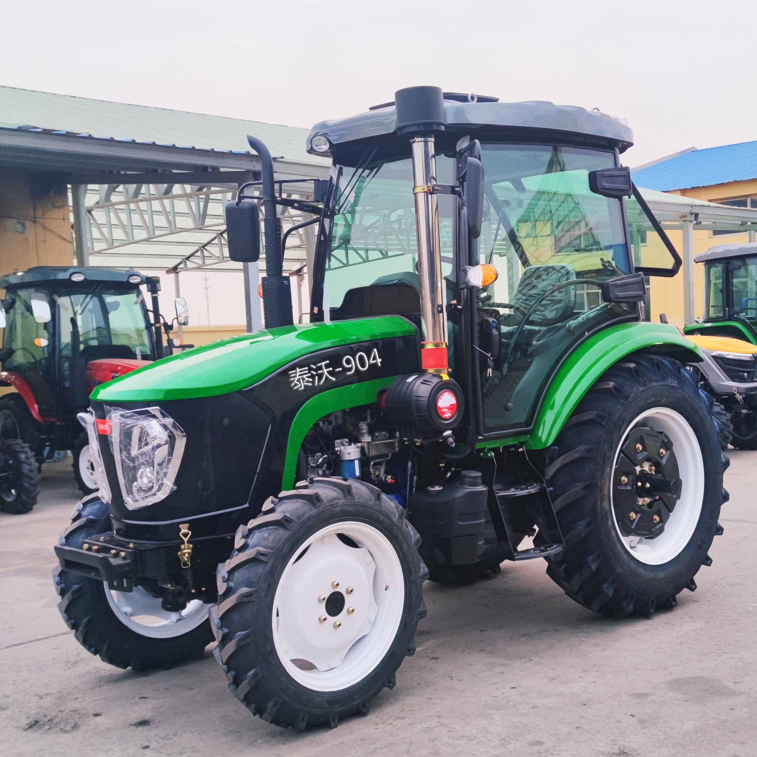 High Quality TAVOL 70hp 80hp 90hp 4WD Agriculture Farm Tractors with Front Loader