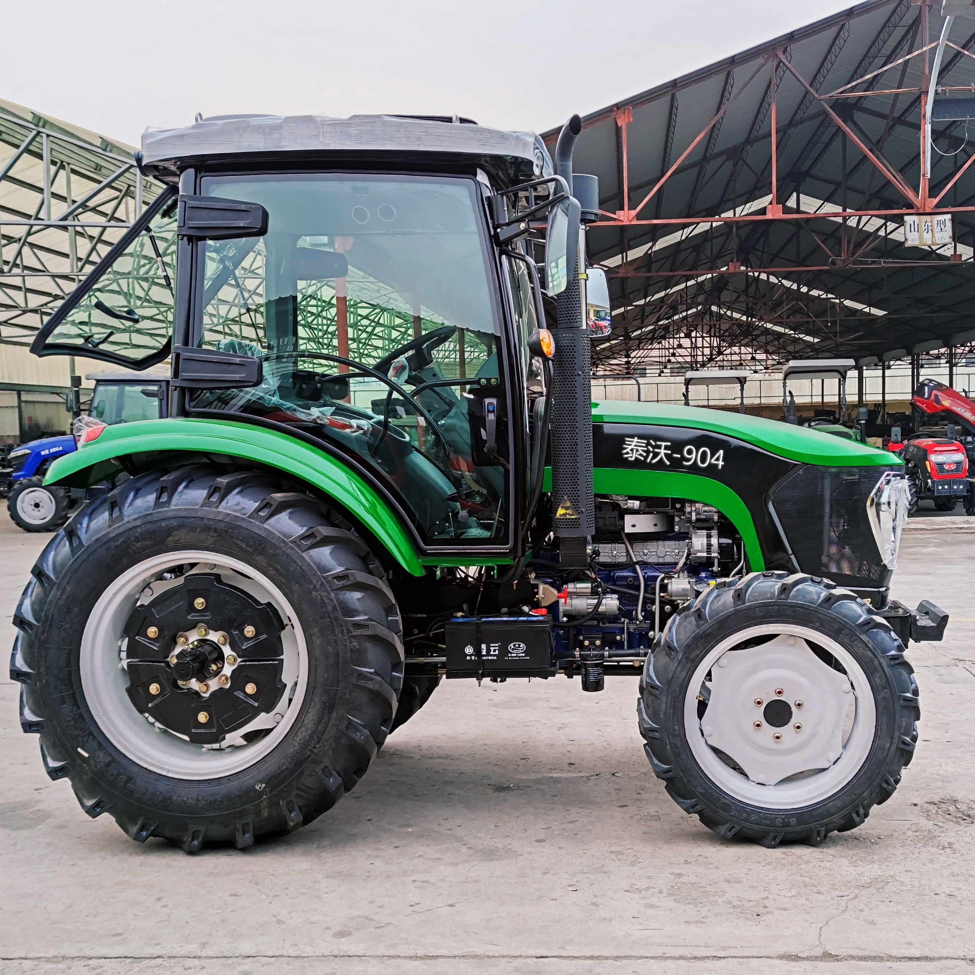 High Quality TAVOL 70hp 80hp 90hp 4WD Agriculture Farm Tractors with Front Loader