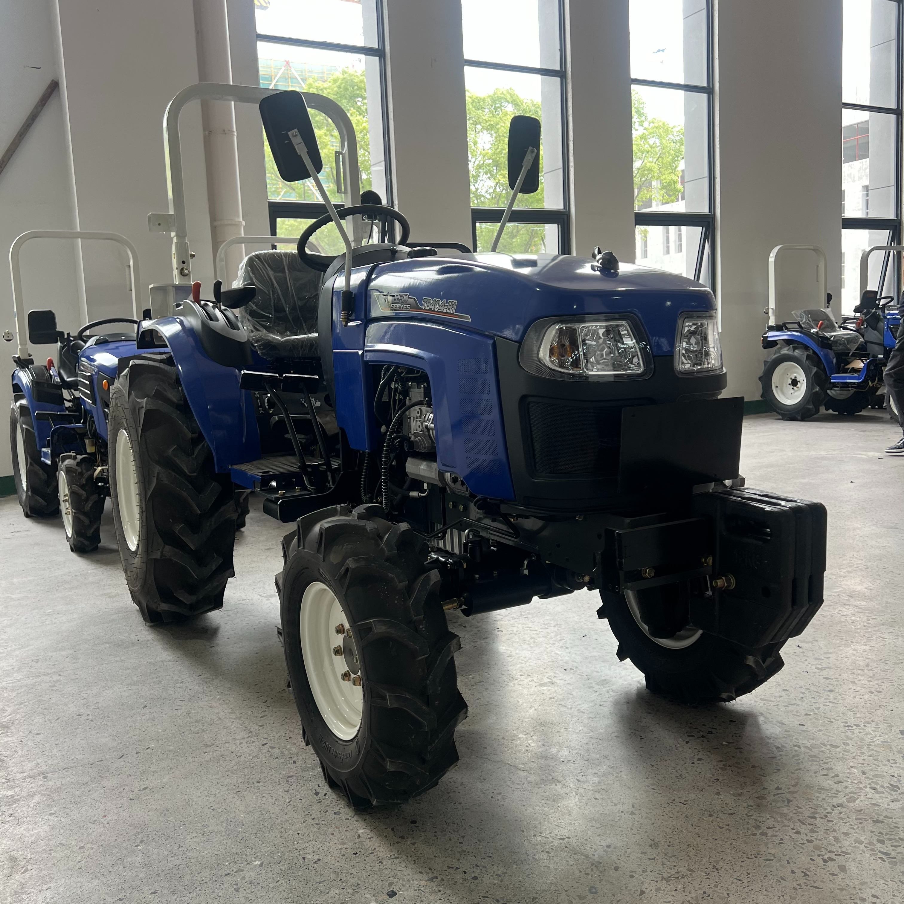 New Shandong Compact Tractor Mini Farm Machine Agricultura Tractors Mini 4x4 Chinese 30hp 40hp Small Tractor for Sale