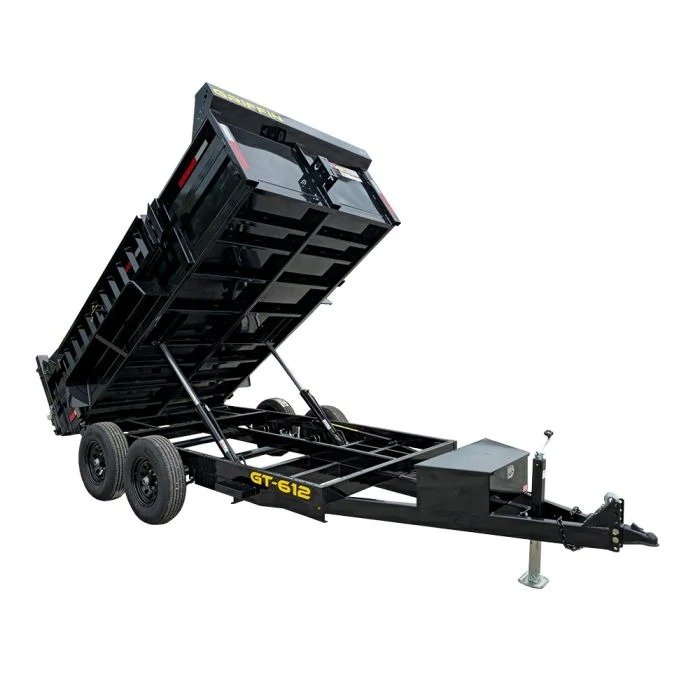High Quality 1.5 Ton Farm Tractor Transport Dump Tipping Farm Trailer New Used Condition Construction Industry Motor Gear Tire