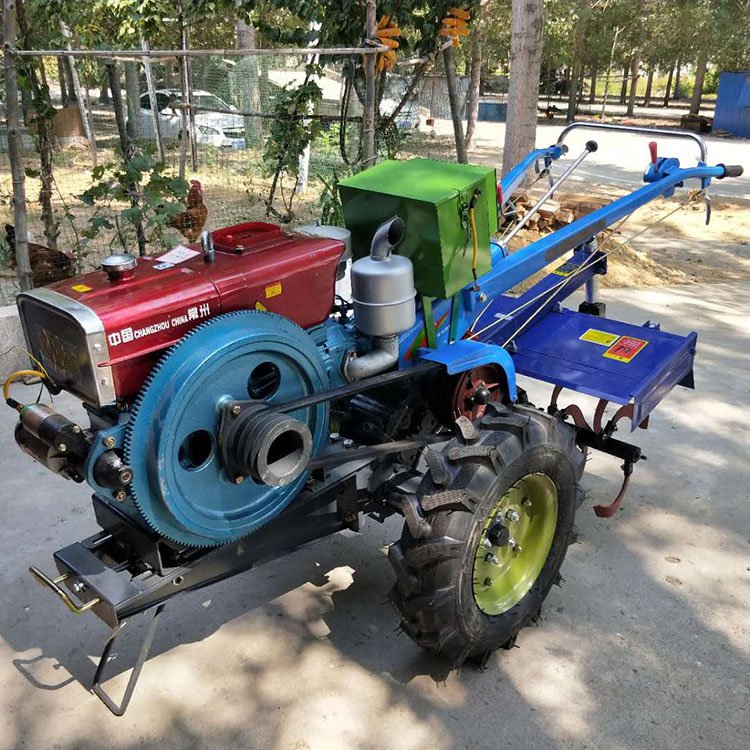 151 Gearbox Hand-held Tillage Machine Two-wheel diesel Condensate Electric Start With Seat 15HP18HP Hand-held Tractor