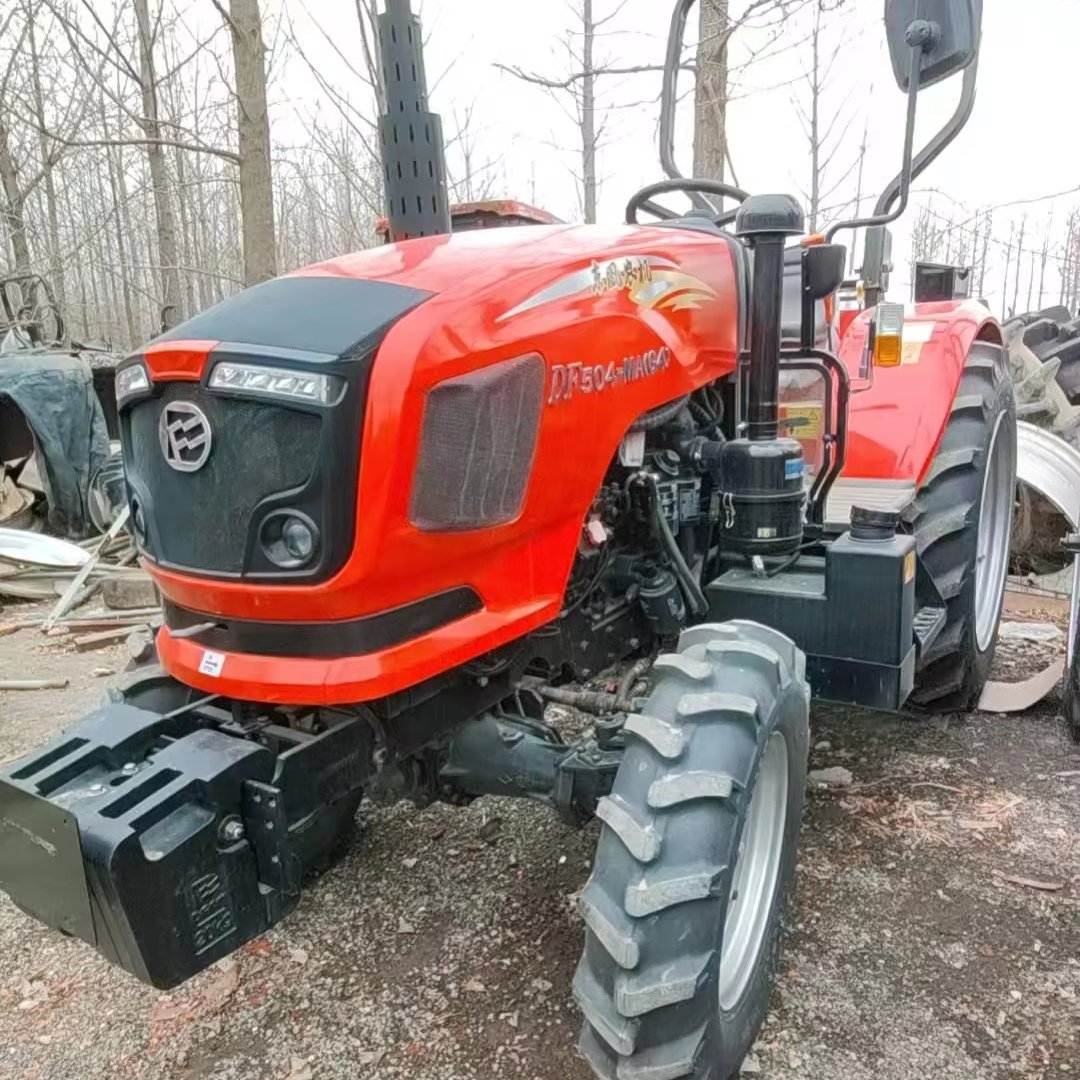Used Tractor DONGFENG DF504 50hp 4x4wd Farm Equipment Agricultural Machinery Small Mini Compact Tractor Front End Loader