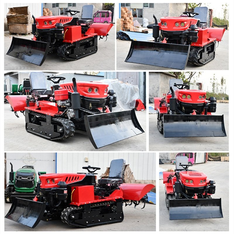 Factory Wholesale Farm Crawler Tractors Strong Adhesion and Great Traction 20HP 35Hp Mini Crawler Tractor With Five Farm Tools