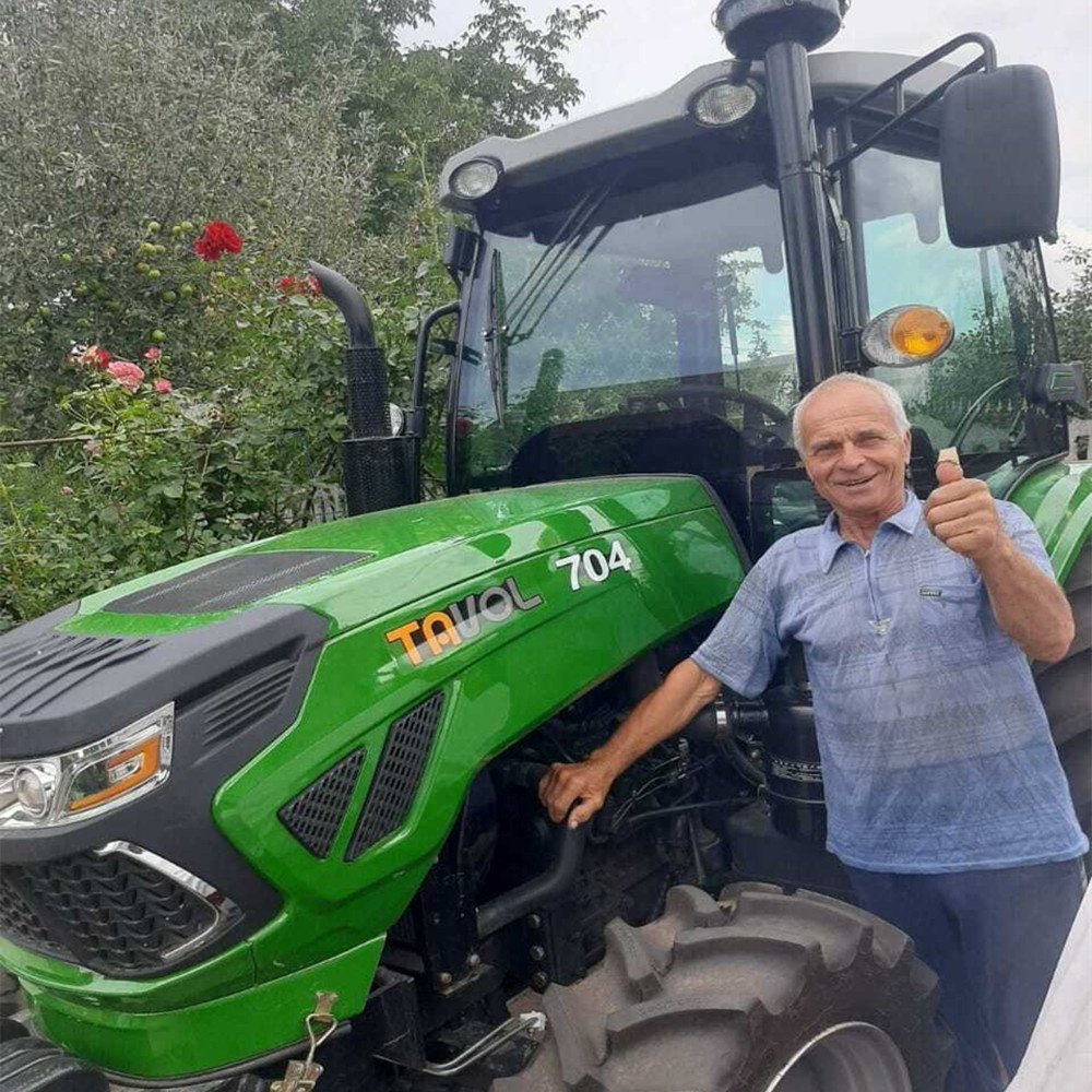 TAVOL Multifunctional Farm Tractor 70HP Agricultural Tractor 4-Wheel Drive Used Farm Machinery Equipment 70HP Rated Power