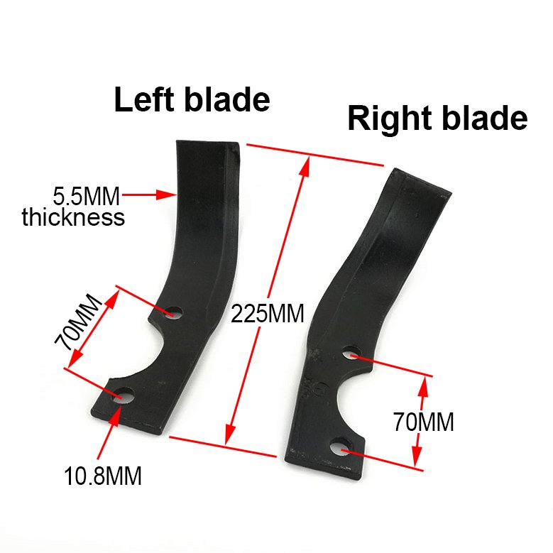 178F 186F 188 Micro-Tiller Accessories 105 135 Diesel & Gasoline Power Tiller Rotary Tiller Blades Agricultural Machinery Parts