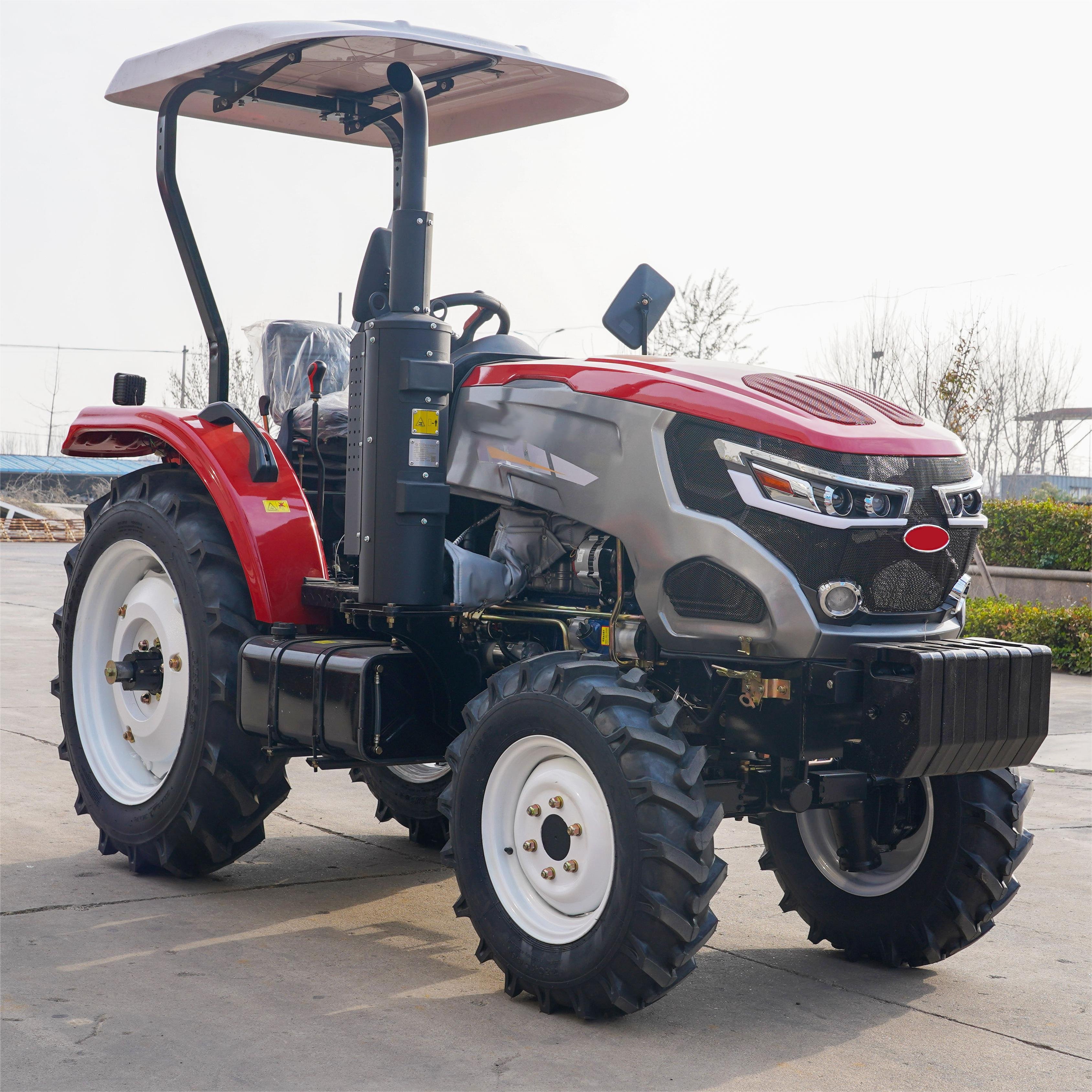 Mini 4 * 4 Tractor, Equipped with a New 70hp Agricultural Wheeled Tractor, with a Long Service Life