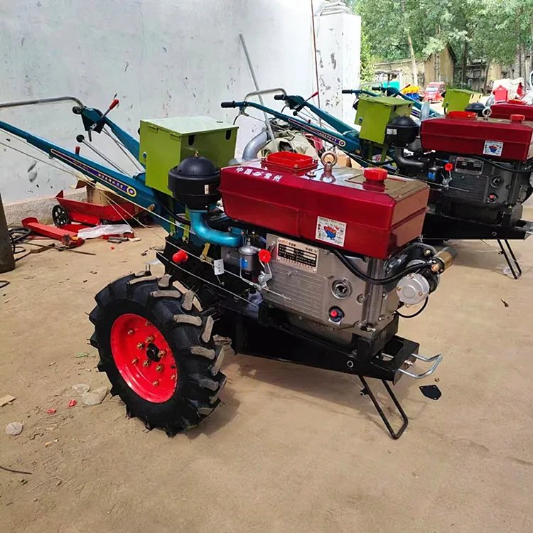 Multifunctional Small Tractor Agricola Diesel Engine Two Wheel 12hp 15 Hp 18hp 20hp 22 Hp Best Waking Tractor Farm Low Price