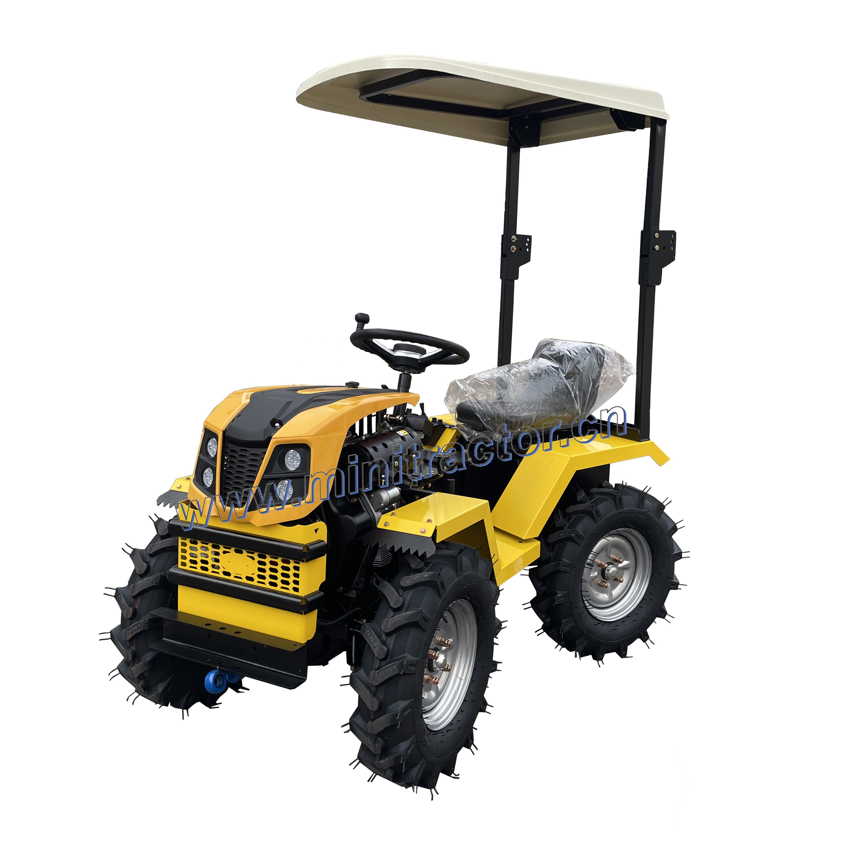 18hp 4 Wheel Micro Mini Farming Tractors Hot Sale Chinese Small Farm Machine Tractors Mini 18 Hp Diesel Tractor Price