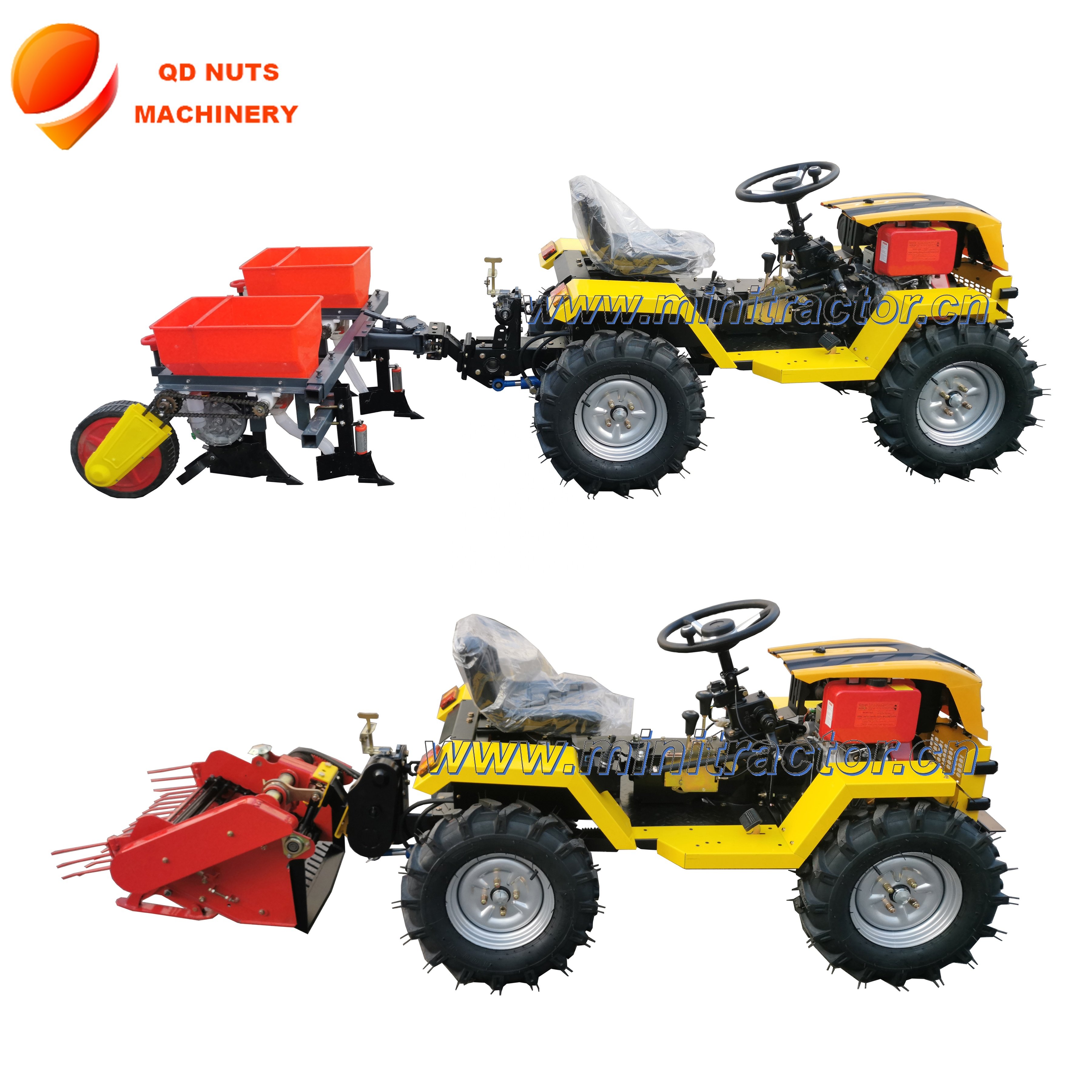 18hp 4 Wheel Micro Mini Farming Tractors Hot Sale Chinese Small Farm Machine Tractors Mini 18 Hp Diesel Tractor Price