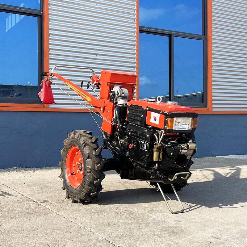 Walk-behind Hand Tractor for Farming 18hp Mini Two Wheel Hand Walking Tractor