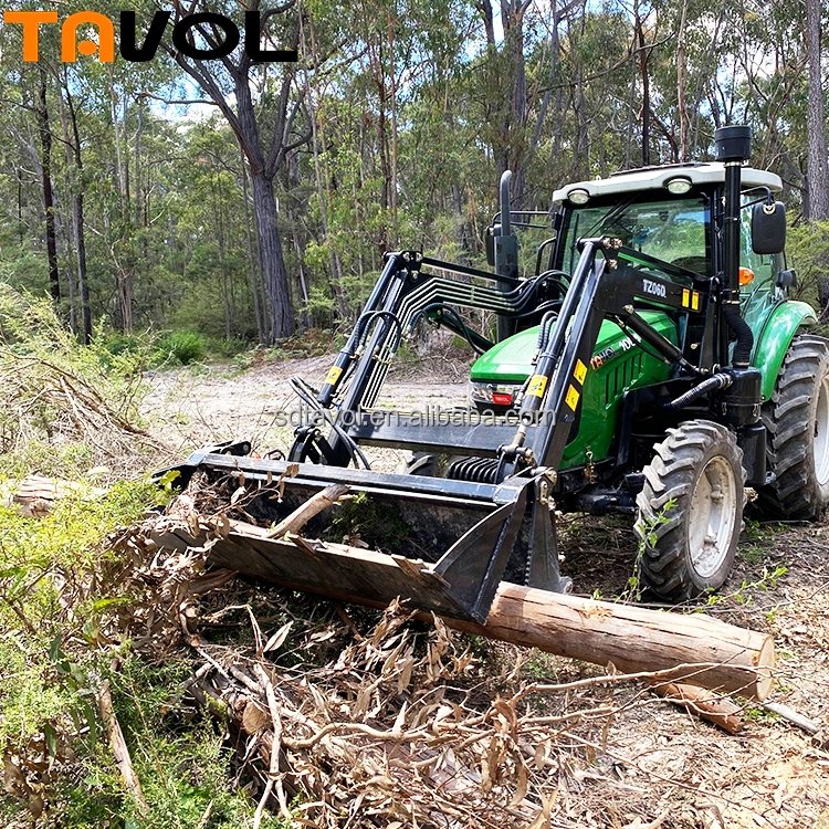 Farming Machine 4 Wheel Drive 4x4 Traktor 90HP 100HP Farm Wheel Tractor with Cabin for Agriculture