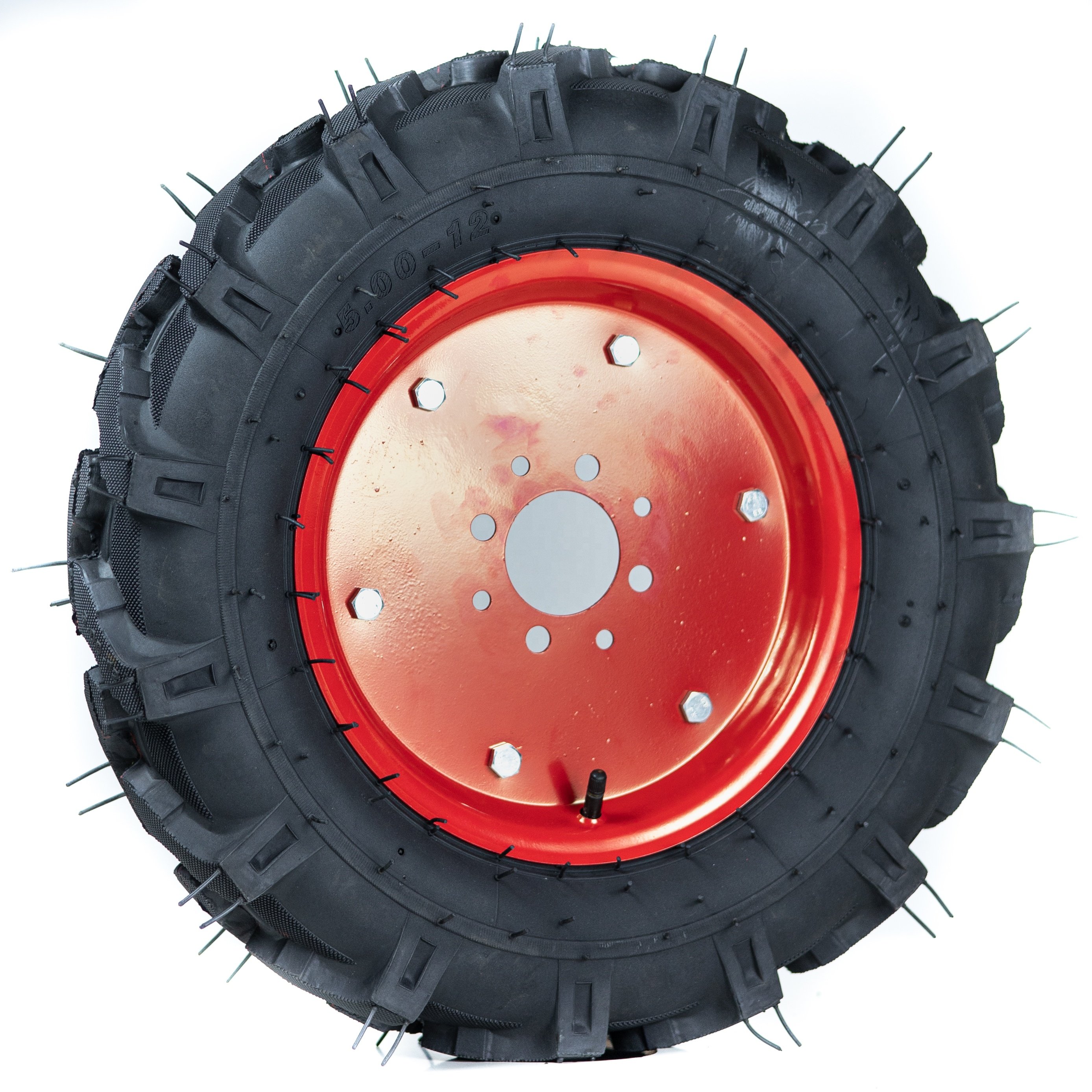 Rotary Cultivator Mini Power Tiller Rubber Wheel 500-12