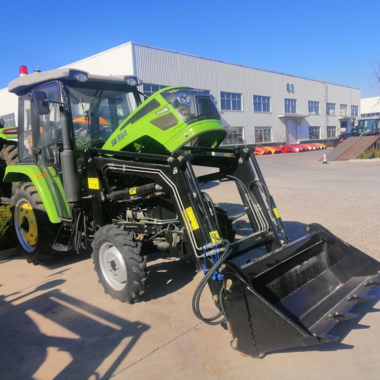 JIULIN High Quality 40 HP 50HP 4WD 504 Farming Wheel Tractor Front End Loader Backhoe for Sale
