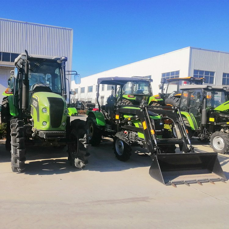 JIULIN High Quality 40 HP 50HP 4WD 504 Farming Wheel Tractor Front End Loader Backhoe for Sale