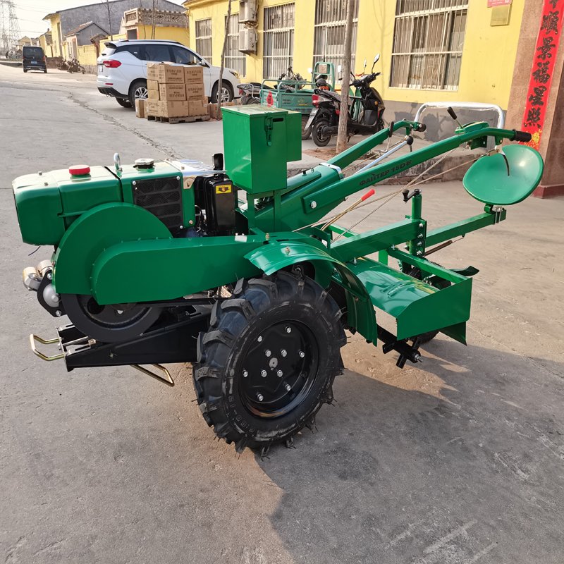 Falath 20HP Diesel Engine Agriculture Walking Tractor Handheld Two-Wheel Drive Power Tiller Pump Gear Gearbox Bearing Core