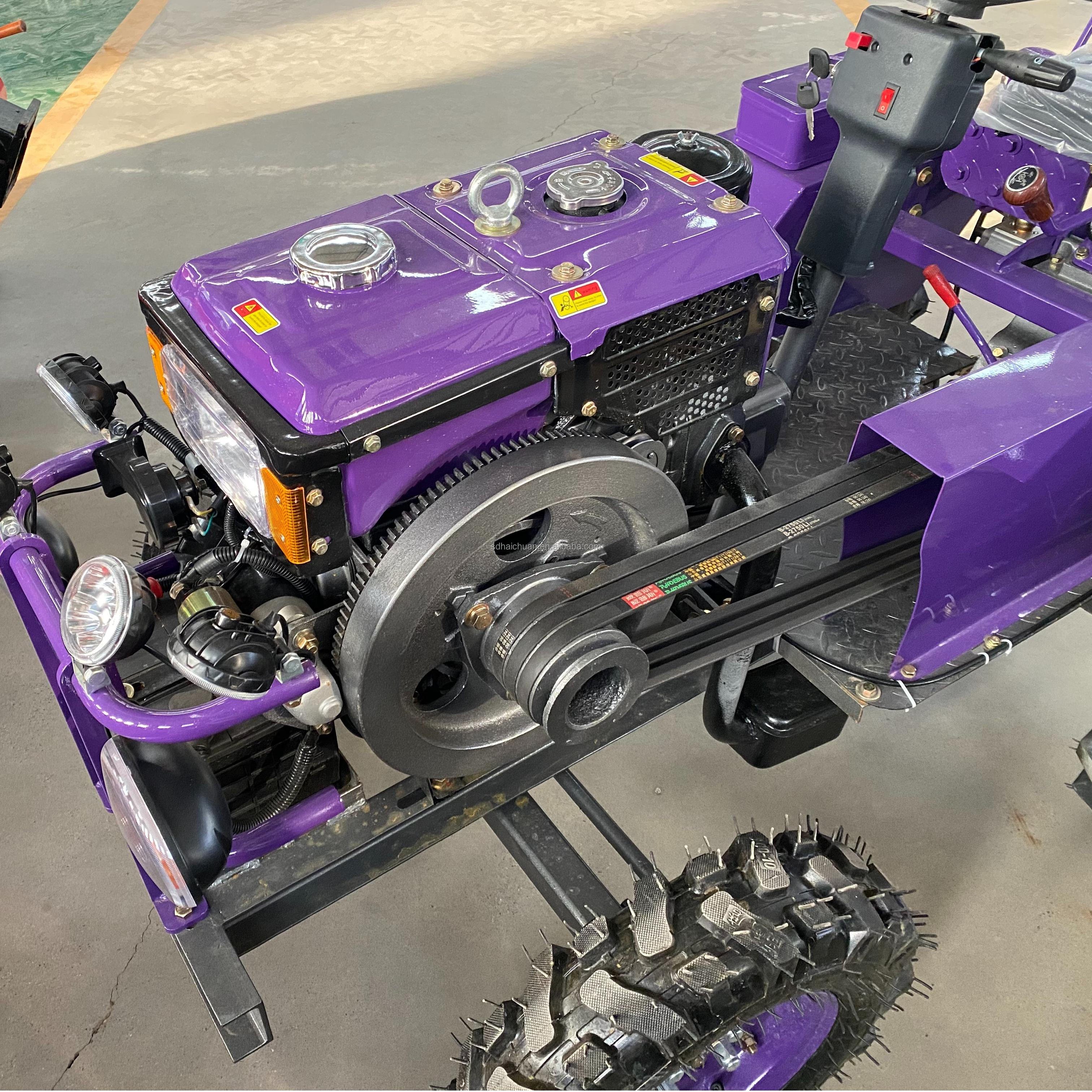 12HP 15HP 18HP 2WD Mini Tractor 4 Wheel Walking Tractor with Rotavator