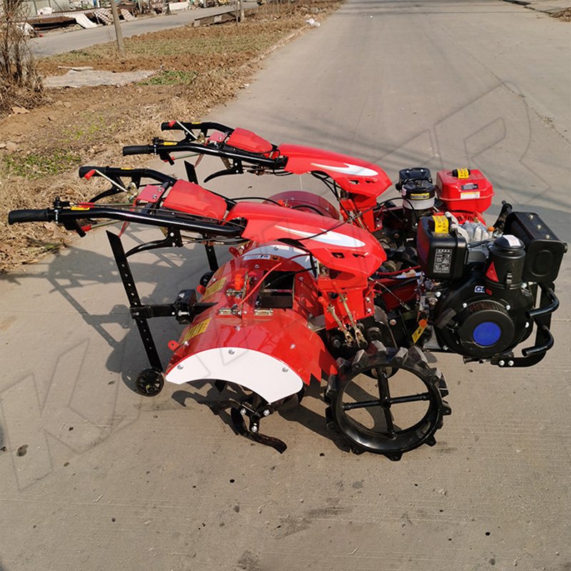 Hot Sale 4 Wheel Power Tiller Japan Diesel 5hp 7hp 9hp 10hp 12hp Rotary Tiller Field Rotovator Diesel Engine Cultivator for Farm