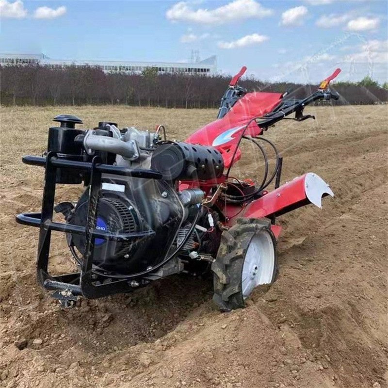 Hot Sale 4 Wheel Power Tiller Japan Diesel 5hp 7hp 9hp 10hp 12hp Rotary Tiller Field Rotovator Diesel Engine Cultivator for Farm