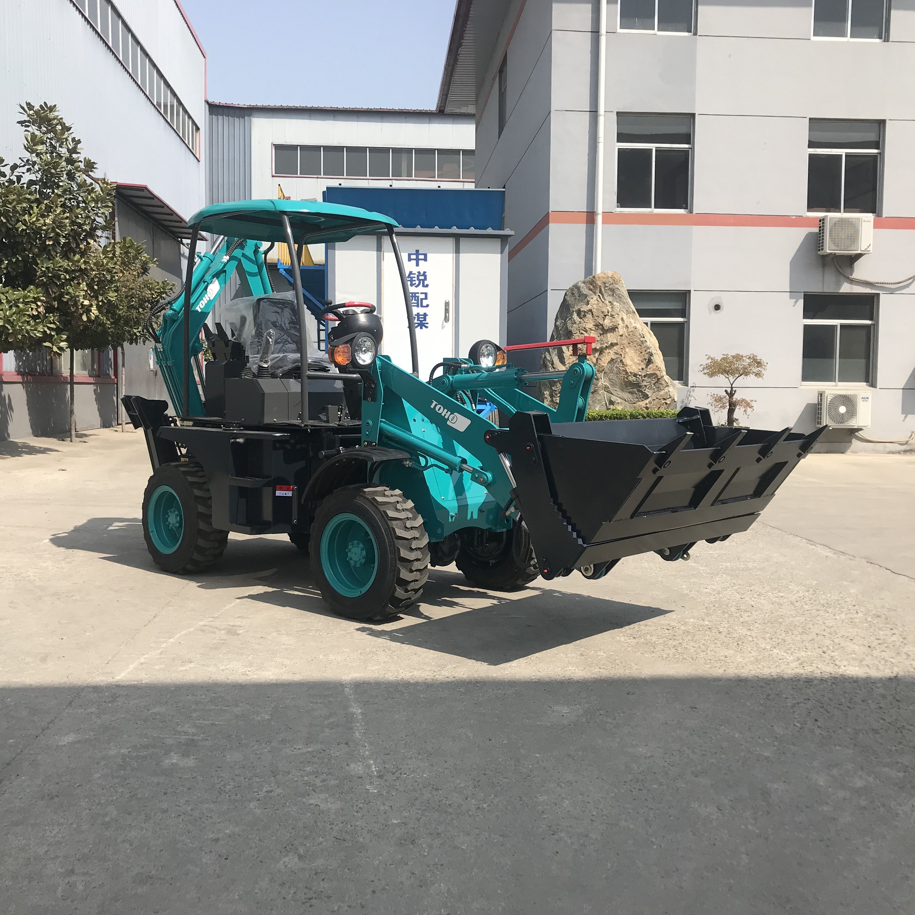 China Agricultural Machinery Multifunction Machine Backhoe Loader Compact Tractor Front Loader with Cheap Price