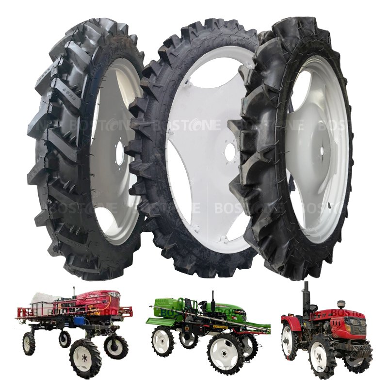 New Designed Narrow Tread Tractor Tyres with Adjustable Wheel Rim for Agricultural Vehicles Rice Farming