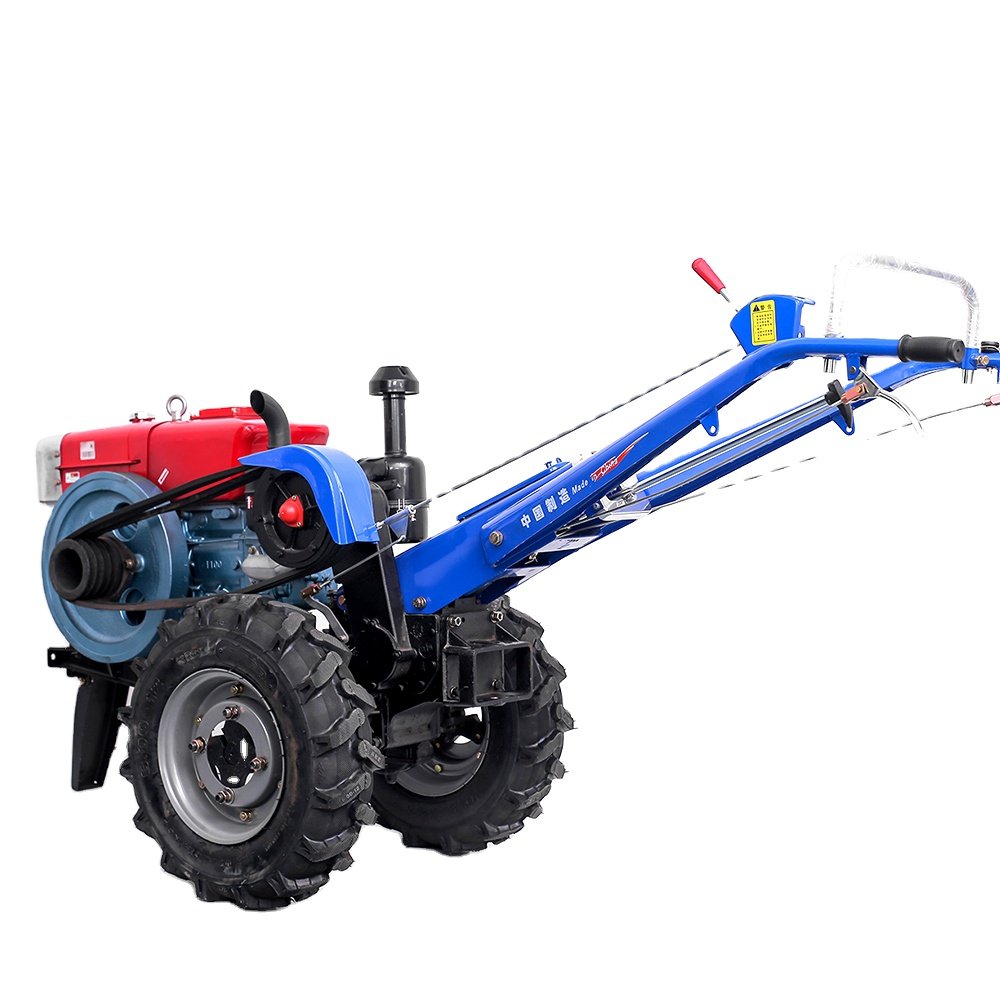 Mini Farm Hot Sale Free Shipping Tracked 30 hp Pto Walk Behind Two Wheel Walking Tractor