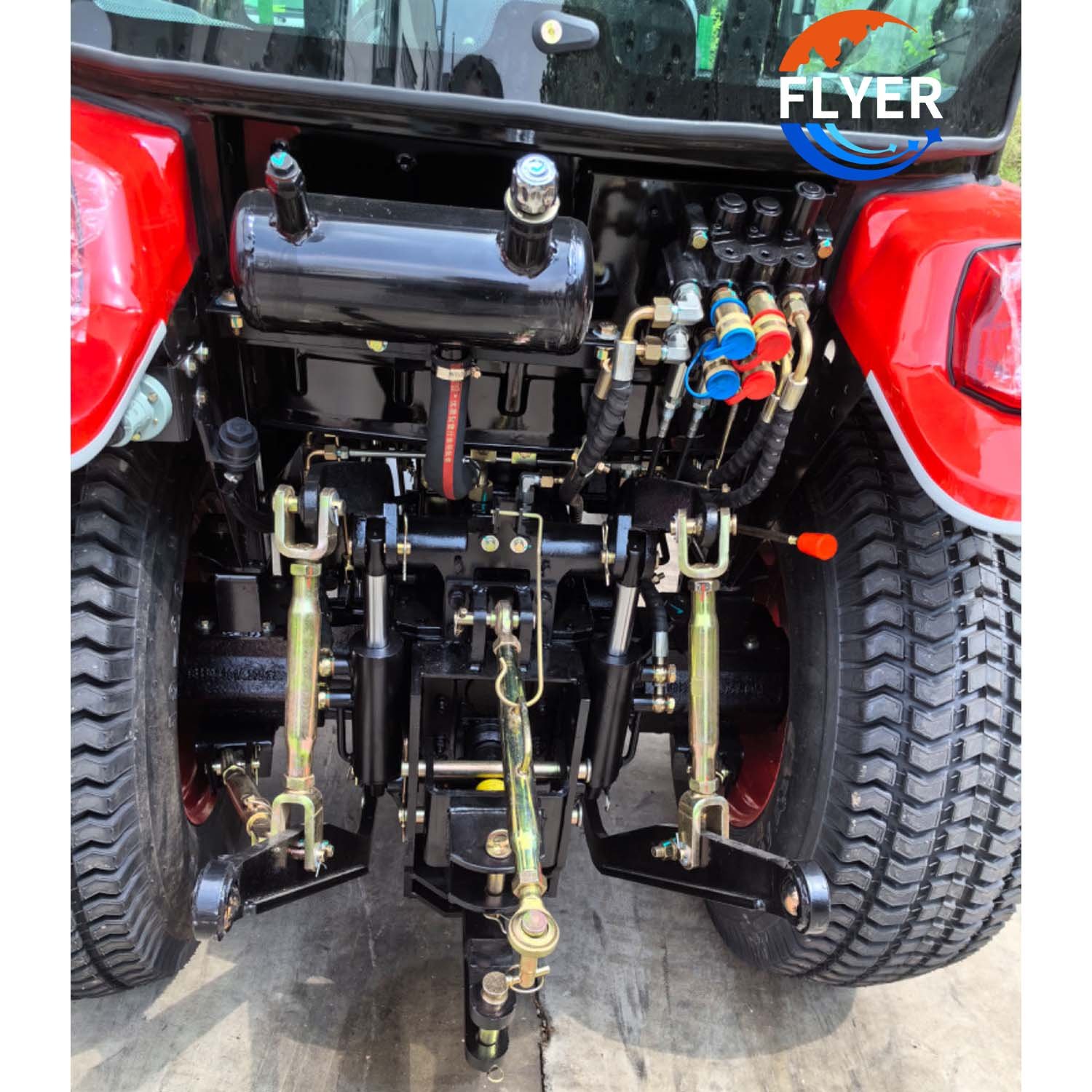 China Agricultural Machine 4WD 40/50/60HP Farm Small Tractor with Cabin for Farming Use
