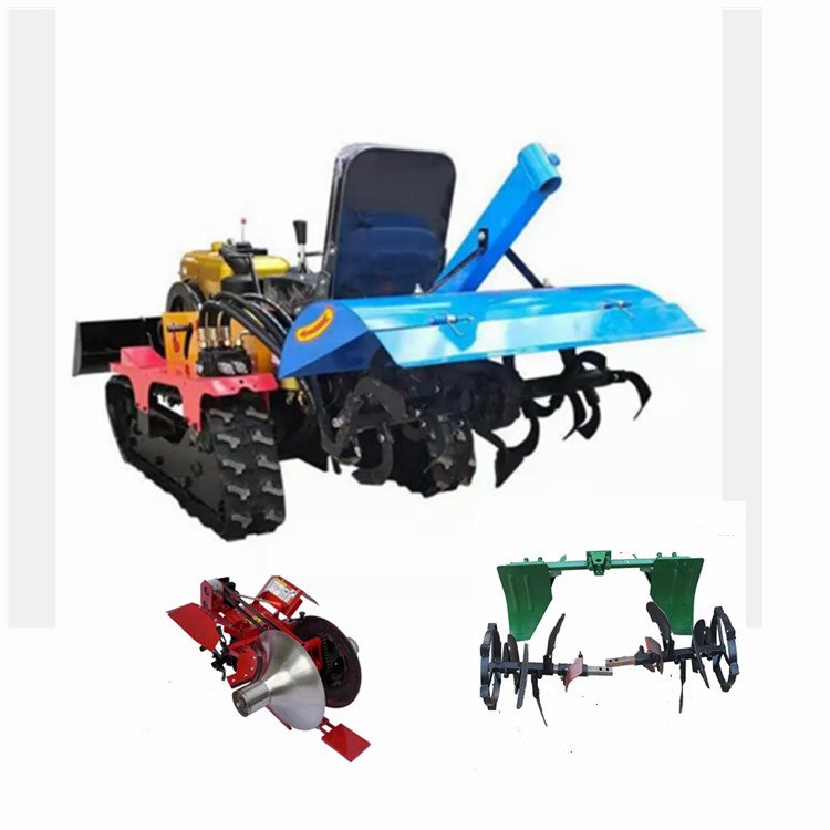 New Small-scale Agricultural Land Machine Multi-functional Crawler Micro-cultivator Multifunctional Tractors New Holland Price