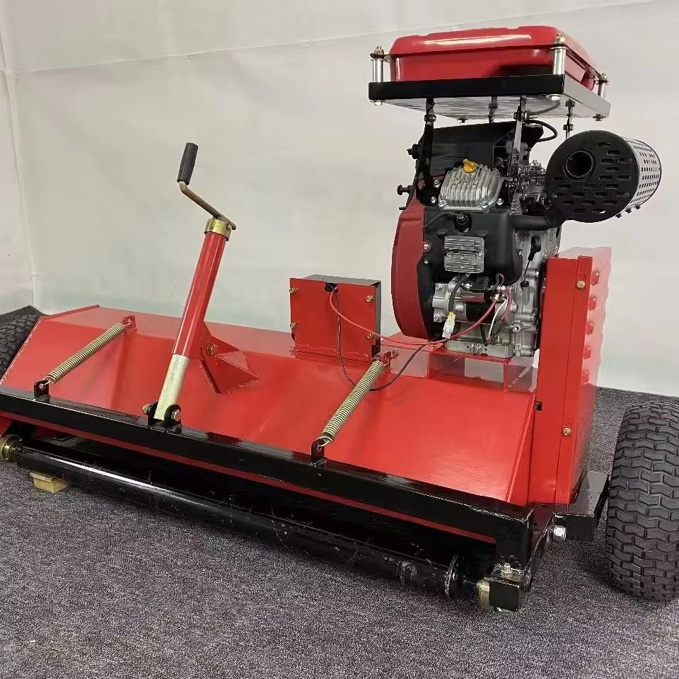 ATV Flail Lawn Mower with High Automatic Tire Adjustment Suitable for Various Terrains