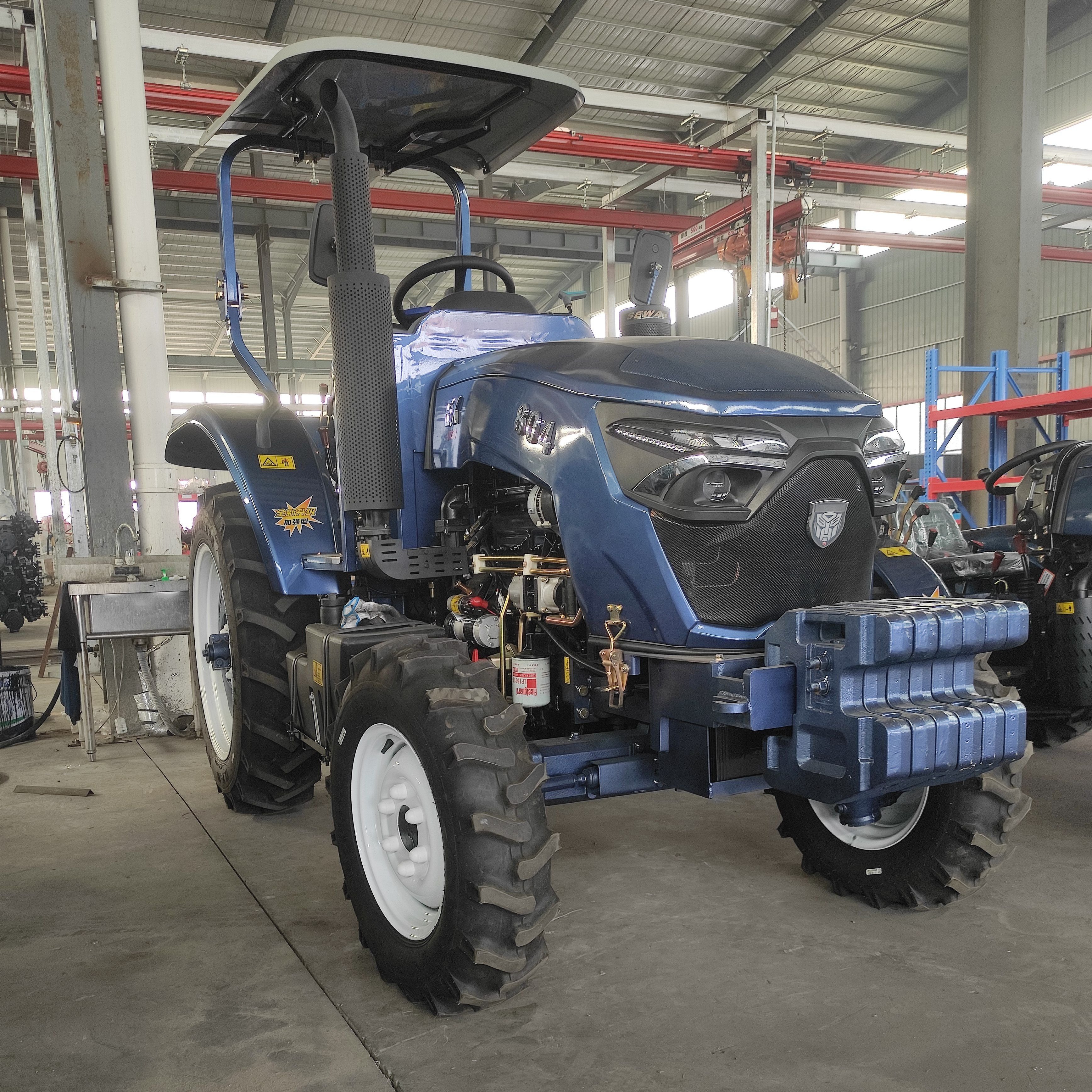 80 HP 4x4 Agricultural Tractor Diesel Multifunctional 4WD Wheel Tractor