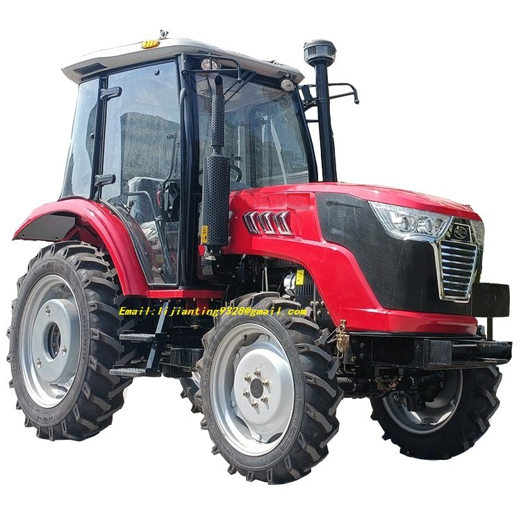 Massey Ferguson 4-Wheel Farm Tractor with Plow Chinese Good Brand Mini Tractor Attachments 100hp Rated Power Pump