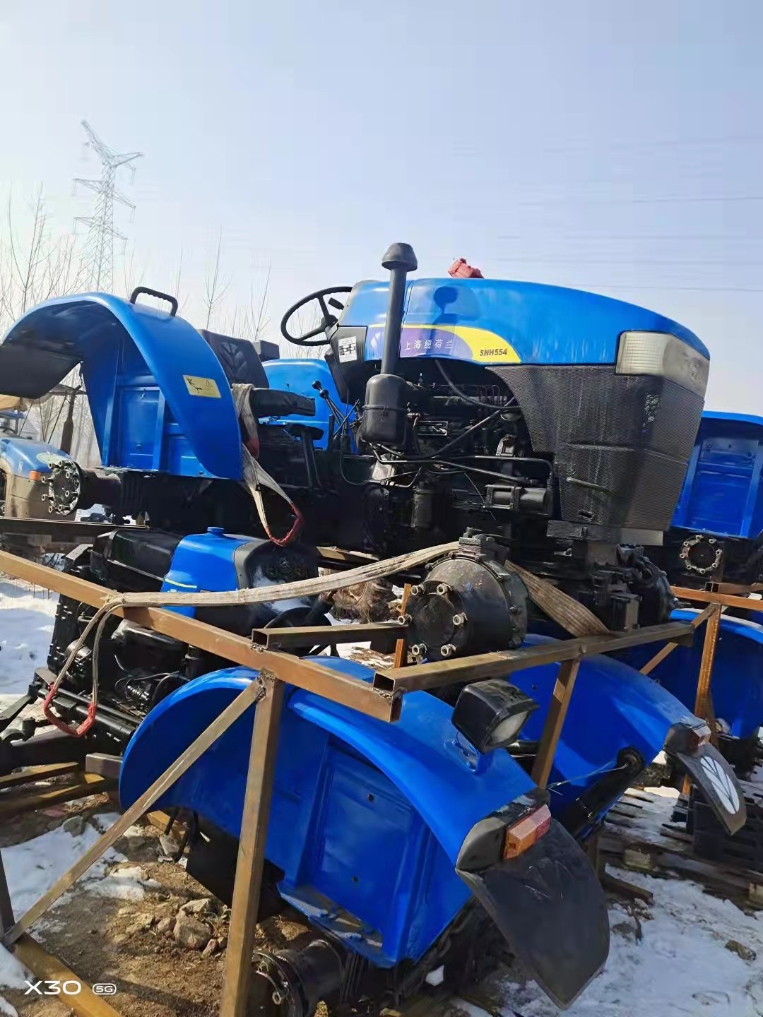 Used New Holland 554 4WD Tractor Agricultural Wheel Farm Tractor Small Mini Compact Garden Tractors